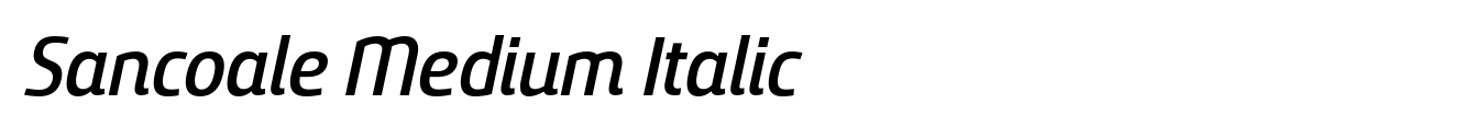 Sancoale Medium Italic